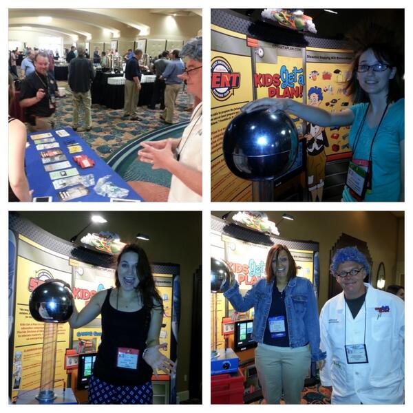IDEASorlando's tweet photo. Hair raising good time w/Professor Tinkermeister at Kids Get a Plan booth at the @FloridaGHC. @FLGetaPlan http://t.co/s6WvvfL9xJ