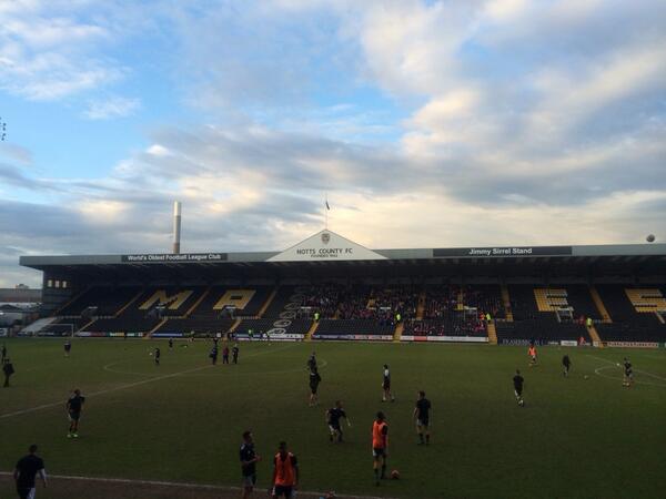 EducationBK's tweet photo. At Meadow Lane ahead of varsity football. Former president Amos Teshuva starts in goal. #ComeOnUni http://t.co/RcyhD4p3C2