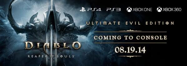 BlizzardCS's tweet photo. Prepare yourselves, Heroes. The Angel of Death is coming to consoles 8/19/14! http://t.co/UhDhovbSui http://t.co/heUcVVWzmh