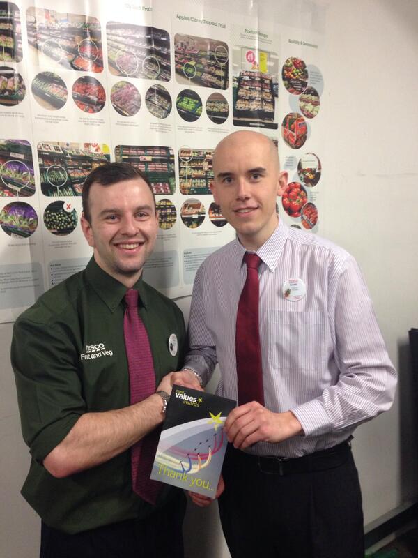 Ross receiving a values award for his hard work this weekend delivering a great range change #greengrocer <a href="/dg_freeman/">David Freeman</a>