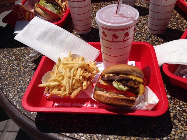 drlrdsen: Getting some healthy food in first #magentoimagine at @innoutburger #doubledouble http://t.co/F5Oq2MhCRK