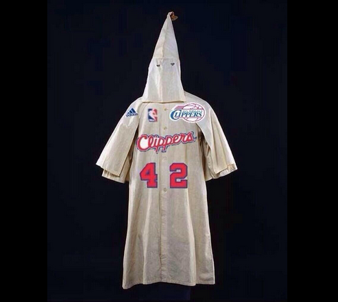 AthletePride's tweet photo. Donald Sterling be like, 
"Excited to announce next years home jerseys!" http://t.co/YGX7wxQJzc