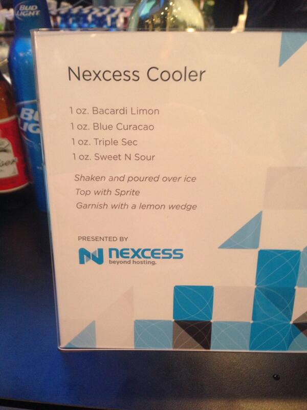 lfcolon62: @nexcess has their own drink now. Awesome. Also. Love my new Cache Rules Everything Around Me shirt. #MagentoImagine http://t.co/hmKOm53XlE