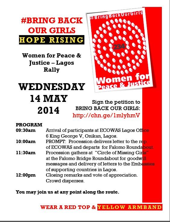 elrufai's tweet image. #BringBackOurGirls National Day of Action - 30 days after the abduction - Lagos - Wednesday 14th May. Please share...