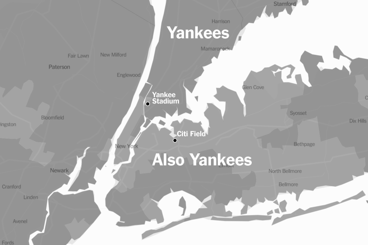 MAP: See Where Mets and Yankees Fans Live in the City - Willets