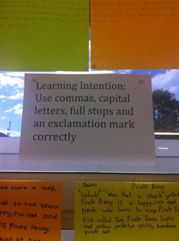 jessazar's tweet photo. Learning intention &amp; success criteria, fantastic teaching tools discovered on prac. #ACUedu_452 http://t.co/GsqV45YPDq