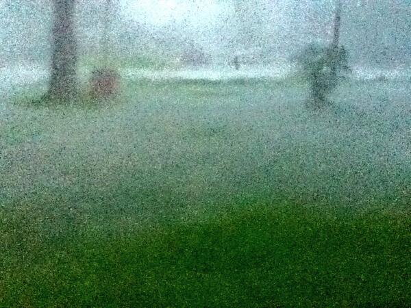 VileProtector's tweet image. So my front yard has officially became a lake.. :/ #damnstorms
