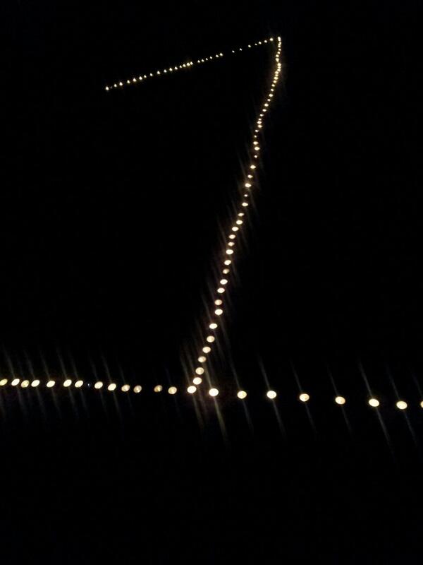 RRHScheers's tweet image. Faculty, friends, teammates &amp;amp; parents have formed a #1 on the field for a candlelight vigil #RIPVince #1Knight