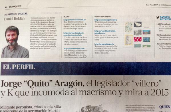 Gracias <a href="/DanielRoldan/">Daniel Roldan</a> por la recomendación! #Enfoques <a href="/lanacioncom/">La Nación</a>