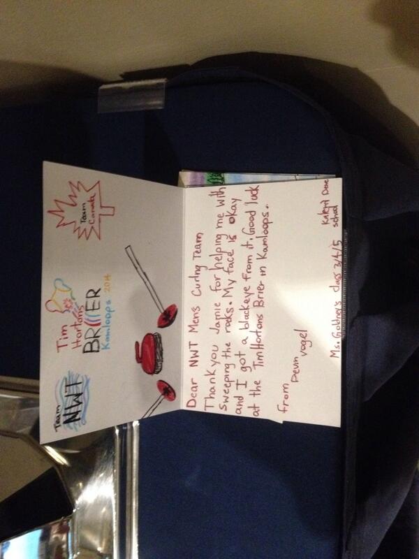 JKnwt's tweet image. Thank you card for our team from a clinic we put on.  Hope he's ok #slipperyice