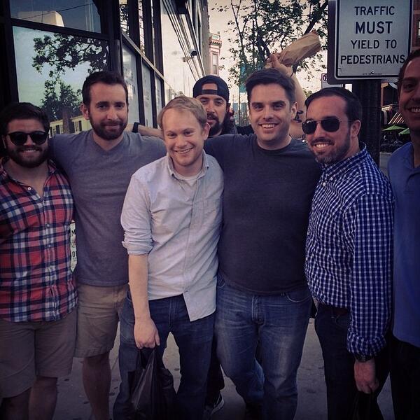 BrentonB's tweet photo. Wedding festivities off to a great start. Next month will be epic #typicalHunks #jkk2014 http://t.co/AQNhoIA9c5 http://t.co/2NxPDBm6pB