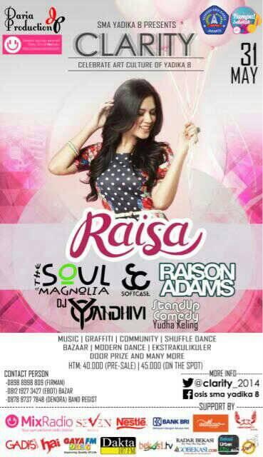 Dicky_Lucks's tweet photo. Raisa at yadika 8 bekasi http://t.co/UtAcJUSPmG