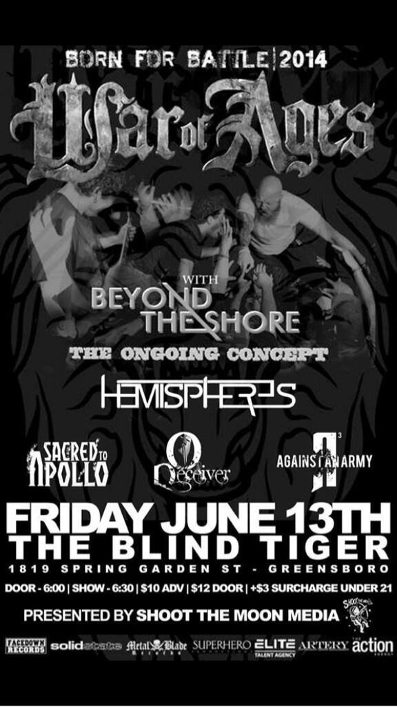 AgainstAnArmy's tweet photo. We're working on having merch by our first show of the summer on June 13! :) Who's ready for this? :) http://t.co/8UExoo96nQ