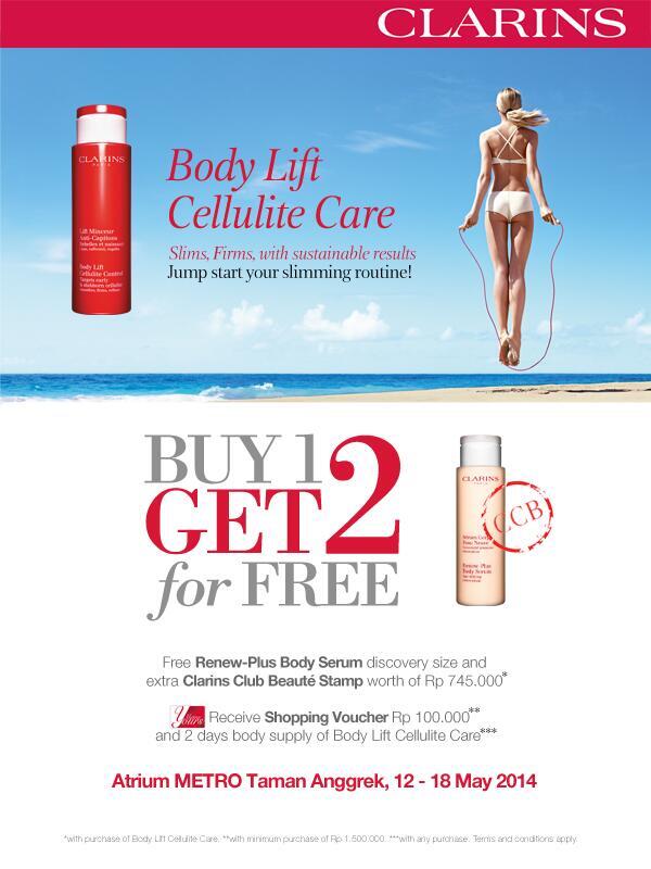 Bunda_us's tweet photo. Clarins Body Lift Cellulite Care Promo - Beli 1 Gratis 1 - http://t.co/d3GCkWAkQM http://t.co/RLC0qZquCc