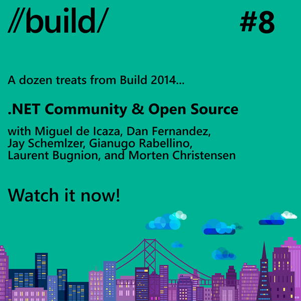 VisualStudio's tweet photo. Encore! .NET Community &amp; Open Source - http://t.co/LfsMvEPgdd - #Build2014 video replay. http://t.co/PsB4zzhB2L