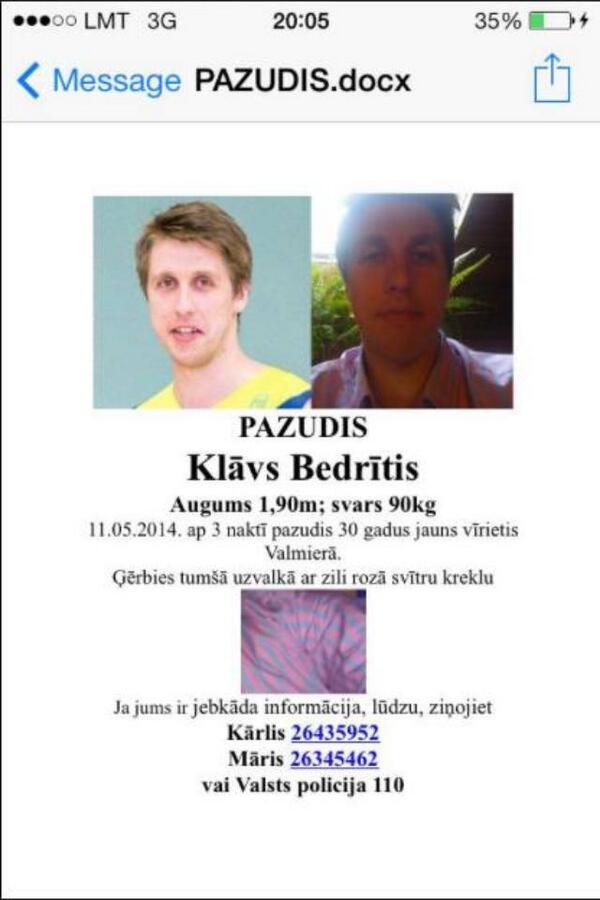 A3tris's tweet photo. Palīdzi, ja vari! RT! http://t.co/PWhThwRrmN