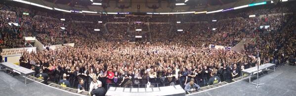 TheOfficialA7X's tweet photo. Quebec City!  By far the loudest crowd on this tour. We hope you had as much fun as we did! http://t.co/I1ORL2FpV5
