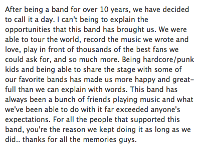 Saturday will be our final show, please come out and support.