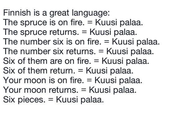 Scandinavian Kitchen on Twitter: "A Finnish language ...