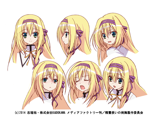 こちらはリンスレットの表情集！ツンと顔を赤らめた表情がまたかわいい