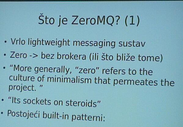 MiroslavResetar's tweet image. ZeroMQ sockets on steroids at #javacro.