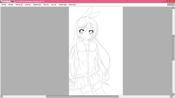 Decided to turn the doodle into a full-sketch. Let's see how this turns out. 