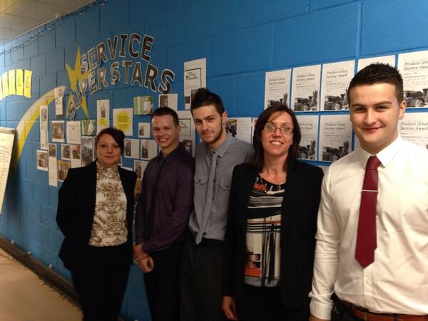 Four of our apprentices at #MartleshamExtra off to their presentation at the Tolbooth! Well done guys!