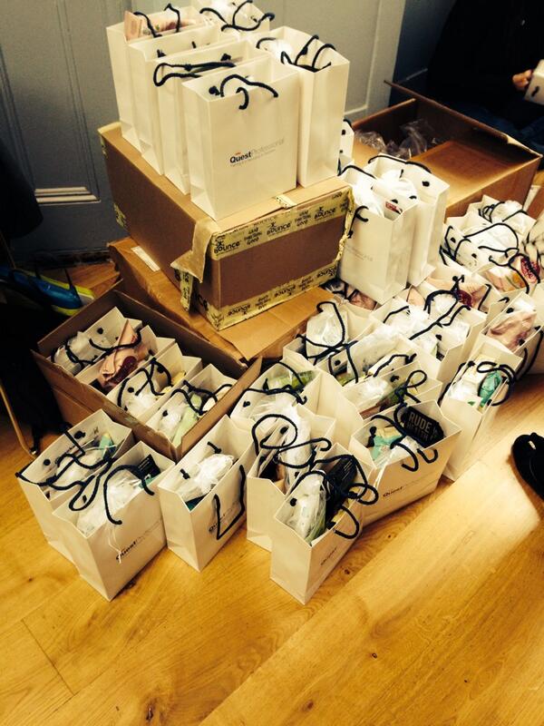 QuestCWC's tweet photo. Packaging all our goodie bags this morning #thesecretgardenball http://t.co/VSJxZPISDA