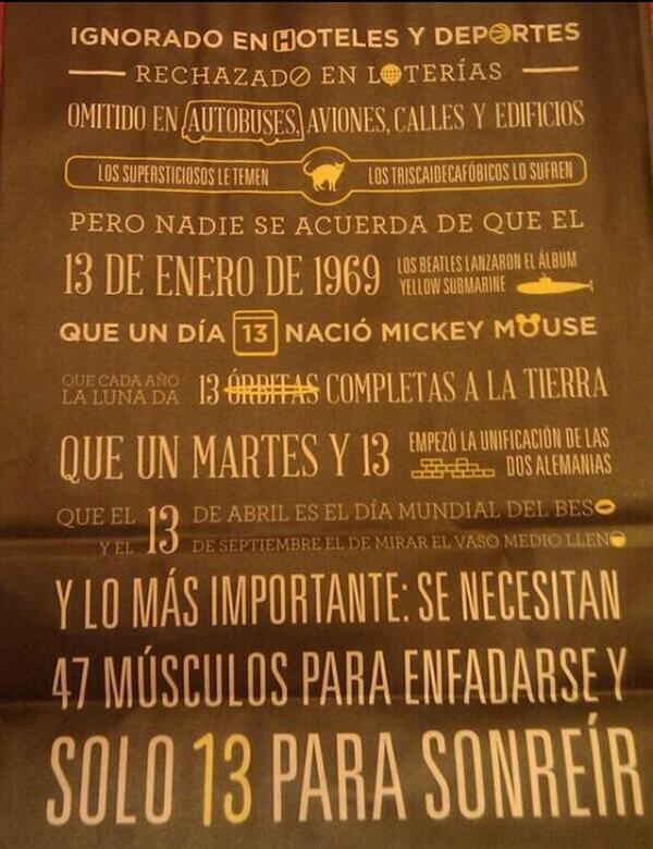 sabiastuque_'s tweet photo. Hoy es martes y 13, vamos a hacer un repaso sobre las supersticiones y sobre el número 13. Sabias que #Martes13 http://t.co/rtDwFD3Ybx