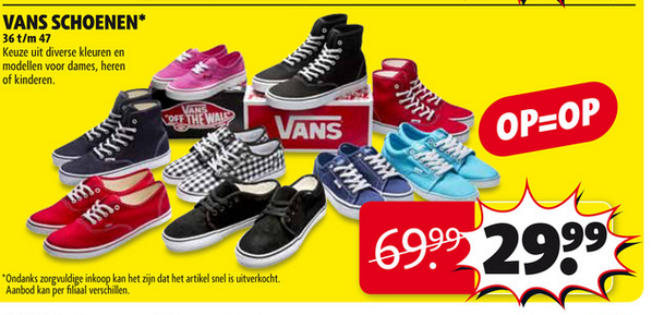Maat 39 uitverkocht voordat aanbieding inging...Mocht jouw versnelde loopje ook niet baten? #Vans #Kruidvat