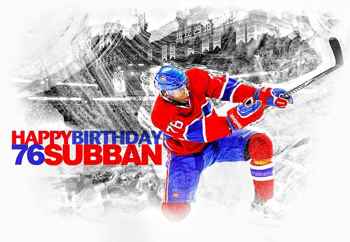 Happy 26th Birthday to our Norris nominated P.K. Subban from all us Fans!! 