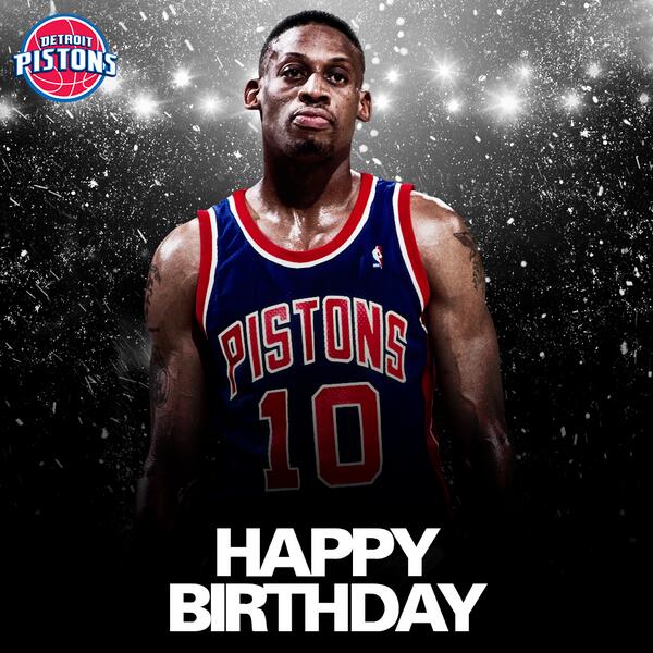 DetroitPistons's tweet image. #Pistons fans, let's wish @dennisrodman a very Happy Birthday! #Worm