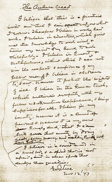 George Petrie's handwritten #Auburn Creed from Nov. 12, 1943. auburntigers.com/trads/10_aubur…