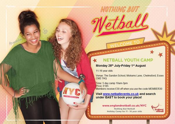 NetballinEssex's tweet image. Something for the kids this summer BOOK ON NOW to our #Netball Summer Camp! @VisitBasildon @ChelmsCouncil @EssexMums