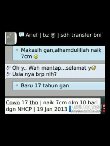 mahasiswajatim's tweet photo. Nih bro ada testimoninya. Masak gak percaya ? 081936311431 | 26b8b8f3 | @solusidokter1 http://t.co/RUQNNNgrRH