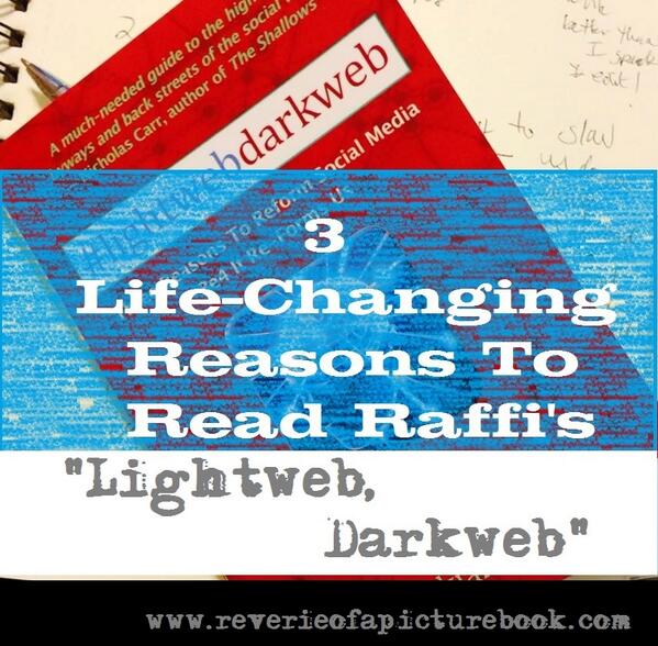ReverieOfaPB's tweet image. "eye-opening" review of Raffi's Lightweb, Darkweb tinyurl.com/kaoavs7 @Raffi_rc #lightwebdarkweb #book