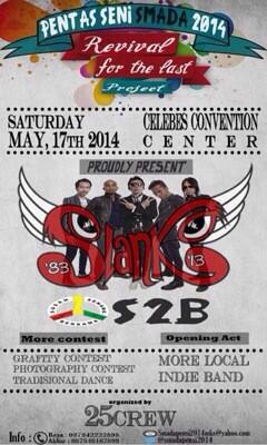 Lorongmusik's tweet image. Today! @smadapensi2014 present #RevivalForTheLastProject 17 Mei &apos;14 w/ @slankdotcom @S2BBAND and many more
