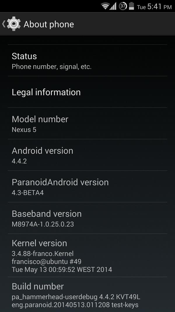 northead's tweet image. Oh yes.
Prefect. Let&apos;s just pray for #FrancoKernel to keep things up at its best.
r49 FTW!

#ParanoidAndroid