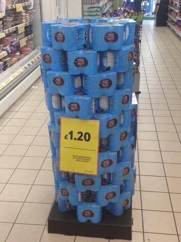 Prices down and staying down 4pk beans £1.20