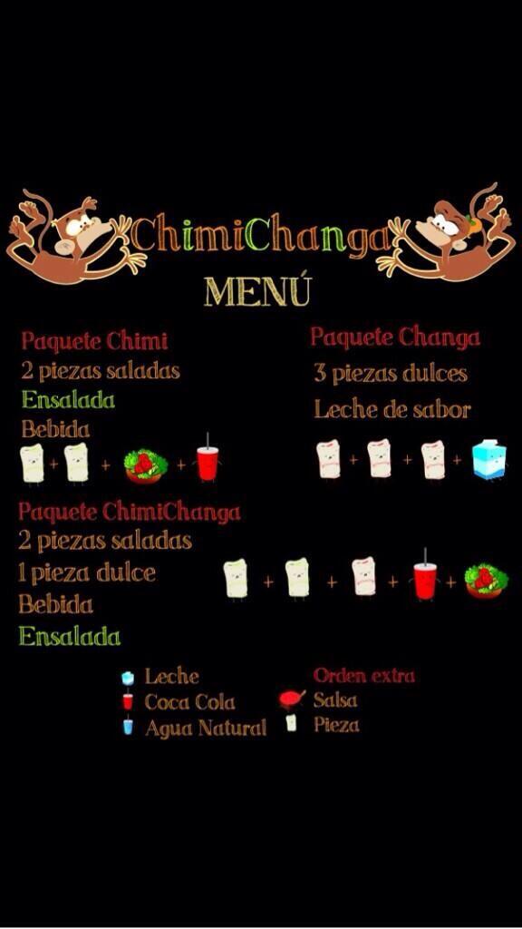 ConsejoESDAI's tweet image. ¡Aquí están las mejores chimichangas del mercado! Les dejamos el menú del equipo @ChimiChangaFT #FTC2014