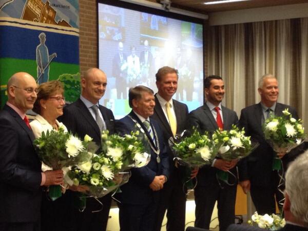 Vanavond zijn namens CDA Westland Theo Duijvestijn en <a href="/MargaDeGoeij/">Marga de Goeij</a> beëdigd als wethouder! #wldebat