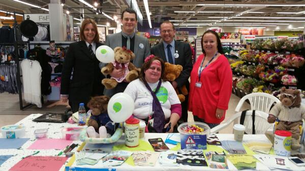 Raising money for dieing matters today, doing our bit for the local community. Great buzz about the store #WorldClass