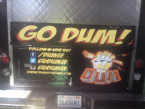 Join us today for lunch/dinner <a href="/gloungesf/">G Food Lounge</a> we also have our friend <a href="/dumsf/">dum</a> serving some out of this world Indian grub!