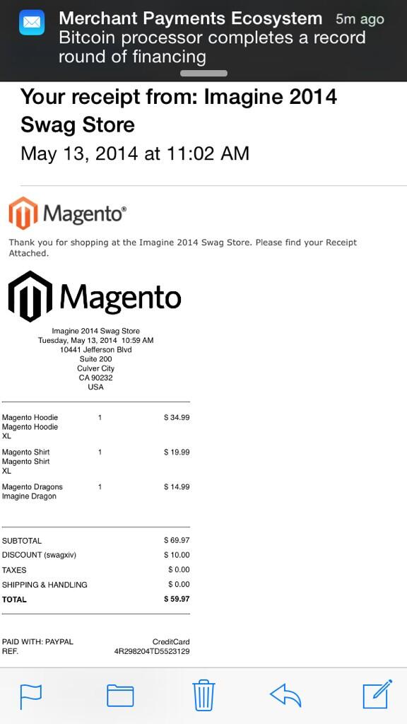 ebizmarts: Just bought some cool stuff at #MagentoImagine Swag store using @ebizmarts POS http://t.co/RNuNMzmIhG http://t.co/8B8KC8FGFK