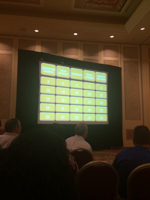 Playing jeopardy at  #fiservforum