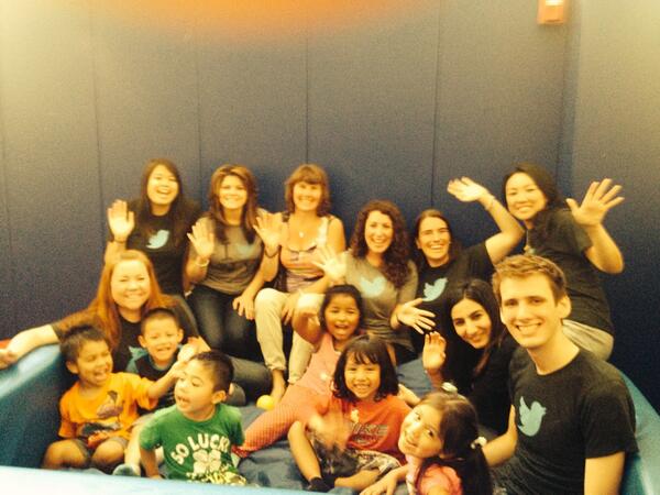 CBarlerin's tweet photo. Fun morning w kids from @compasssf volunteering. Excited to celebrate #Compass100 tonight. Big day! http://t.co/12Bu6kK41k