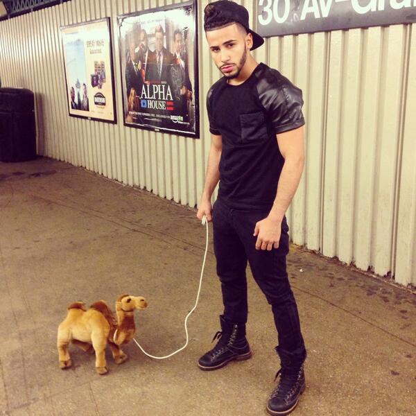 queennadz786's tweet photo. “@omgAdamSaleh: Love my pet camel :) http://t.co/y1O6oehb0u” this is how you know Adam is from New York 💕👌