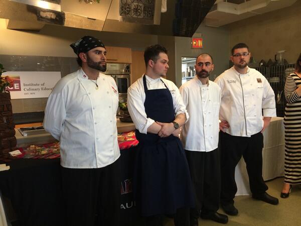 Mott1103's tweet photo. Thanks to these great PVD chefs for brining our culinary awesomeness to NYC. @watermangrille @Local121 &amp; Los Andes http://t.co/V72sR7T96E