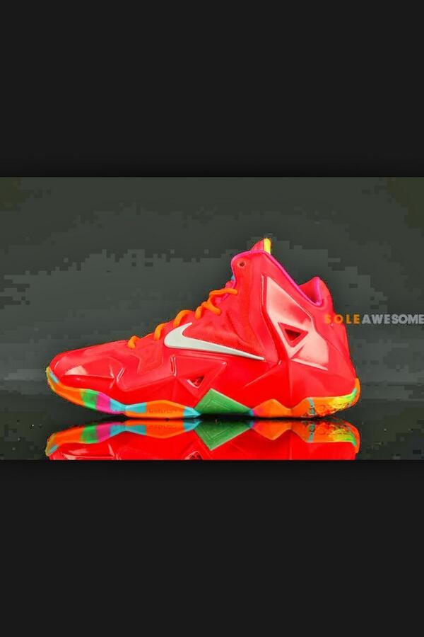 DopeKiks's tweet photo. "Lebron 11 Fruity Pebbles". 
Sorry I Haven't Posted In Awhile. http://t.co/MBqXtraqTa