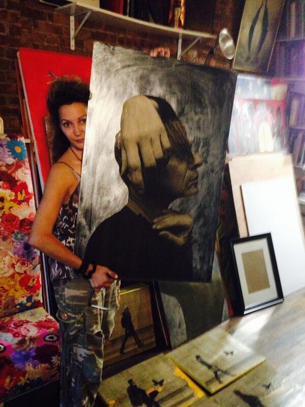 Ritaschrager's tweet photo. At Alberto's apt. That's Vincent in that pic! http://t.co/a9sjPLgZHp